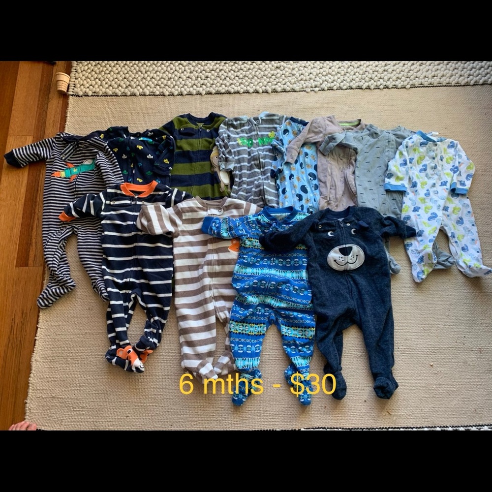 6 month boys pajamas